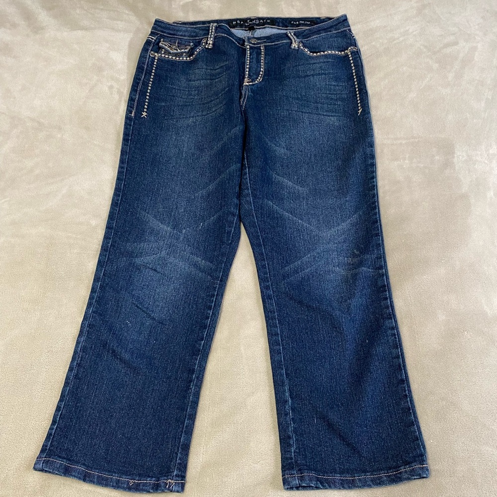 Salt Works Medium‎ Rise Crop Jeans - Picture 3 of 13